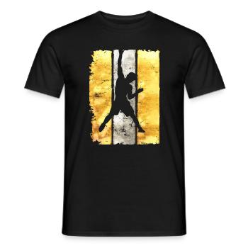 Climbing Climbing Climbers Climbing Wall Mountain - Men's T-Shirt - black - Front - AI Model Male 178 light (178cm)