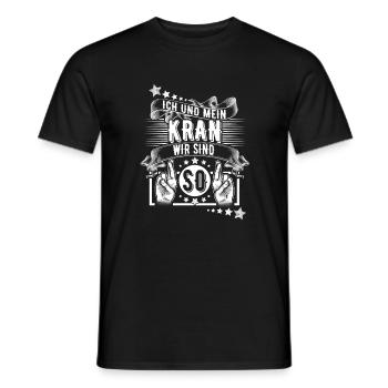 Kranführer - Männer T-Shirt - Schwarz - Vorne - AI Model Male 178 light (178cm)