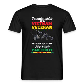 Vietnam Veteran USA Geschenk - Männer T-Shirt - Schwarz - Vorne - AI Model Male 178 light (178cm)