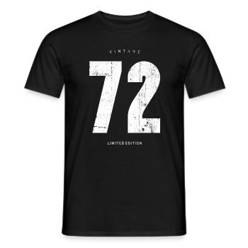 Vintage 72 Limited Edition - Men's T-Shirt - black - Front - AI Model Male 178 light (178cm)