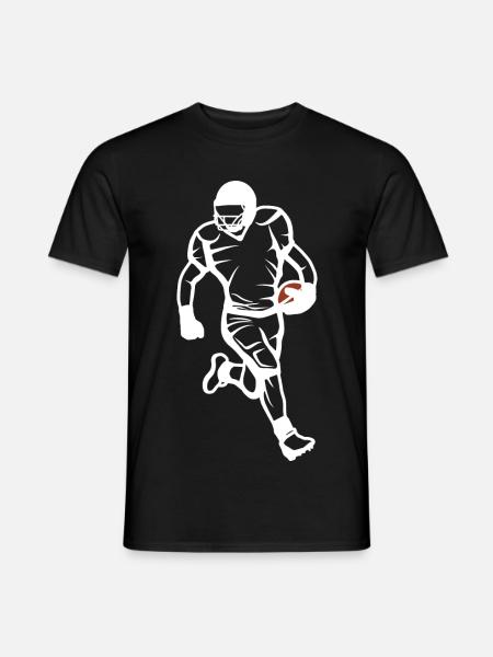 Footballer Drawing - Men's T-Shirt - black