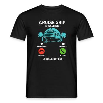 Kreuzfahrt Sommerurlaub - Männer T-Shirt - Schwarz - Vorne - AI Model Male 178 light (178cm)