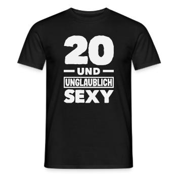 Lustiges Geschenk Zum 20. Geburtstag - Männer T-Shirt - Schwarz - Vorne - AI Model Male 178 light (178cm)