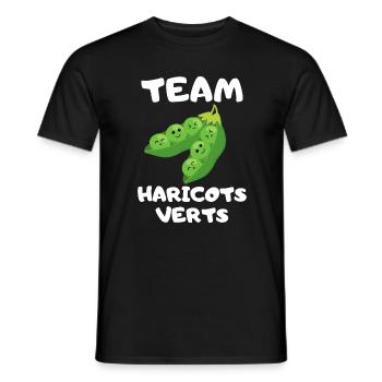 Essen Humor Grüne Bohne Gemüse Team Bohne - Männer T-Shirt - Schwarz - Vorne - AI Model Male 178 light (178cm)
