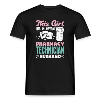 Pharmacist Pharmaceutical Technical - Men's T-Shirt - black - Front - AI Model Male 178 light (178cm)