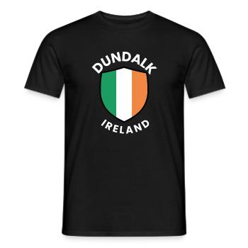 Dundalk-Irland-Schild - Männer T-Shirt - Schwarz - Vorne - AI Model Male 178 light (178cm)