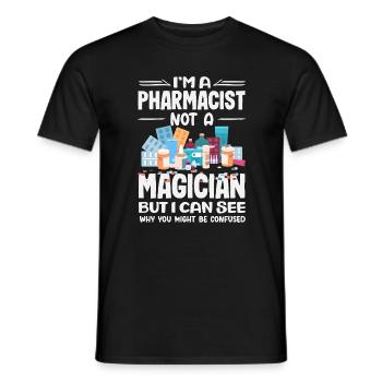 Apotheker Pharmazeutisch-technischer - Männer T-Shirt - Schwarz - Vorne - AI Model Male 178 light (178cm)