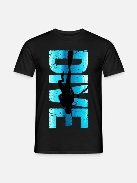 Diver Design Retro Dive Outfit Gift - Men's T-Shirt - black