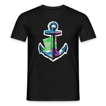 Segler Seefahrer Kapitän - Männer T-Shirt - Schwarz - Vorne - AI Model Male 178 light (178cm)