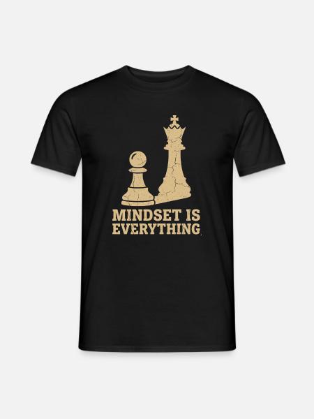 Mindset Is Everything – Chess Strategy Design - T-shirt homme - noir
