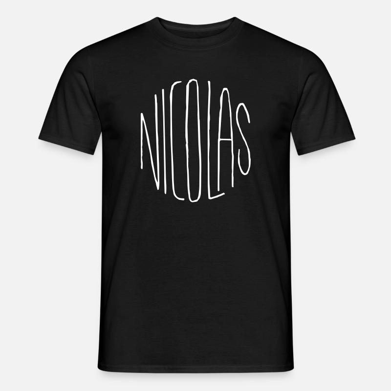 Nicolas Geschenk - Männer T-Shirt - Schwarz