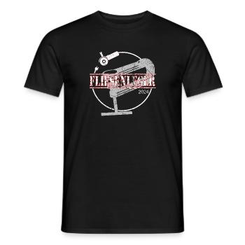 Fliesenleger 2024 - Männer T-Shirt - Schwarz - Vorne - AI Model Male 178 light (178cm)