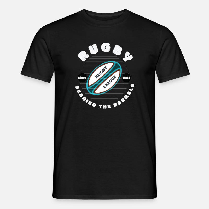 Rugby Scaring Normals - Männer T-Shirt - Schwarz