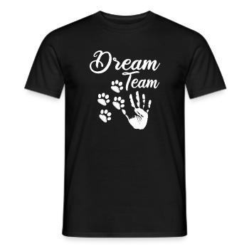 Hund Hunde Hundliebhaber Hundebesitzer Gassi - Männer T-Shirt - Schwarz - Vorne - AI Model Male 178 light (178cm)