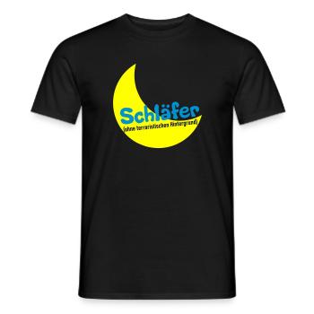 Schläfer - Männer T-Shirt - Schwarz - Vorne - AI Model Male 178 light (178cm)