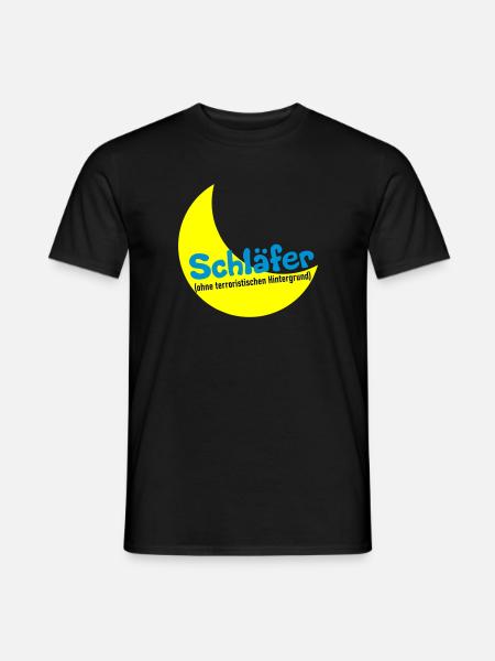 Schläfer - Männer T-Shirt - Schwarz