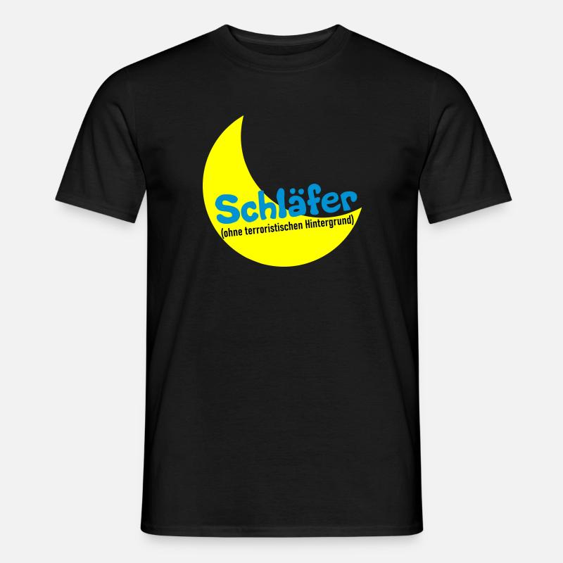 Schläfer - Männer T-Shirt - Schwarz