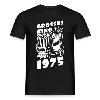 Großes Kino August 1975 Geburtstag Geschenk - Männer T-Shirt - Schwarz - Vorne - AI Model Male 178 light (178cm)