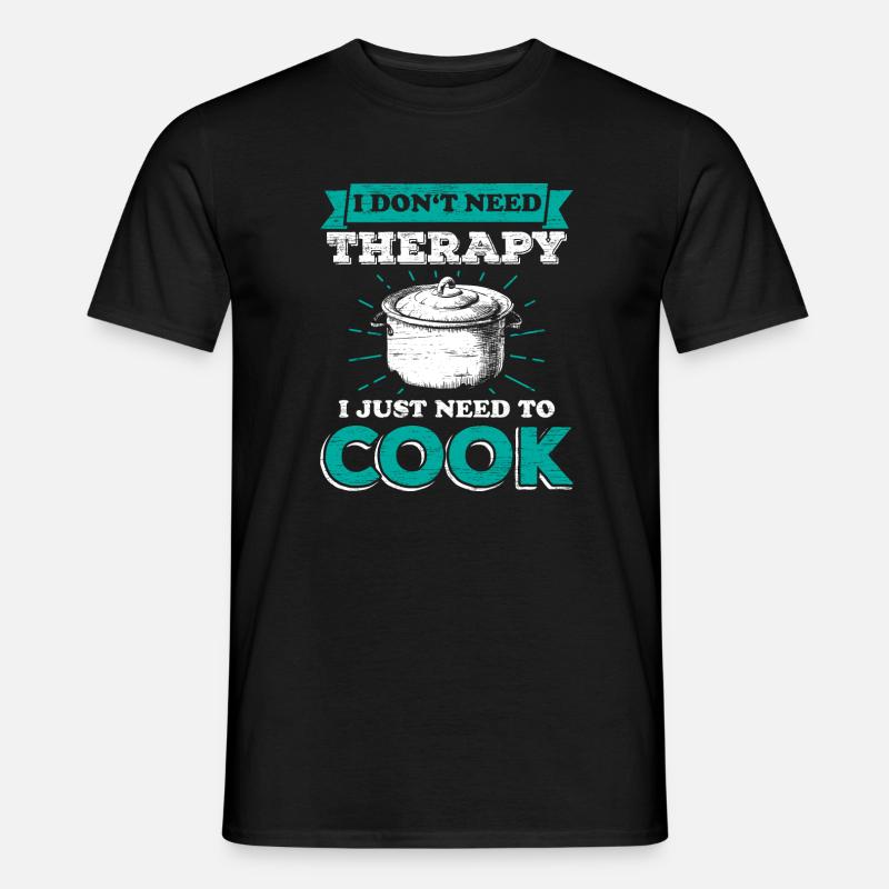 Koch kochen - Männer T-Shirt - Schwarz
