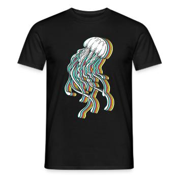 Jellyfish Children's Birthday Kids - Men's T-Shirt - black - Front - AI Model Male 178 light (178cm)