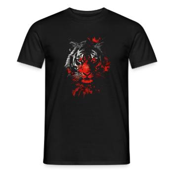 Tiger exposure - Männer T-Shirt - Schwarz - Vorne - AI Model Male 178 light (178cm)
