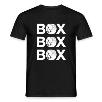 Formula Racing Boxenstop Motorsport - Männer T-Shirt - Schwarz - Vorne - AI Model Male 178 light (178cm)
