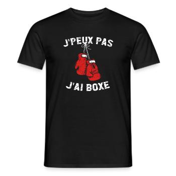 Boxer - Box Jersey - I Can't I Boxed - Männer T-Shirt - Schwarz - Vorne - AI Model Male 178 light (178cm)