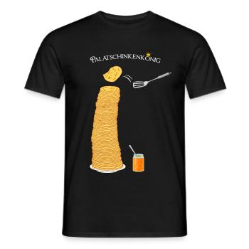 Crêpes, roi, cuisinier de crêpes, cuisinier amateur - T-shirt homme - noir - Devant - AI Model Male 178 light (178cm)