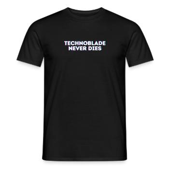 Technoblade Never dies - Men's T-Shirt - black - Front - AI Model Male 178 light (178cm)