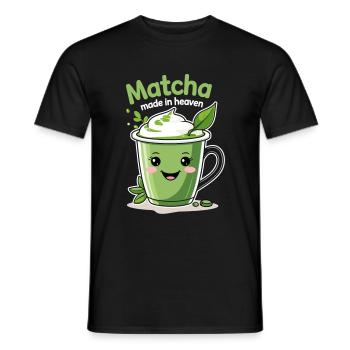 Mignon design matcha - Made in Heaven - T-shirt homme - noir - Devant - AI Model Male 178 light (178cm)