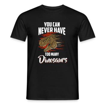 Urzeit Triceratops Fleischfresser Archäologie - Männer T-Shirt - Schwarz - Vorne - AI Model Male 178 light (178cm)