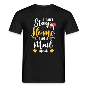 Post Paketdienst Kurier - Männer T-Shirt - Schwarz - Vorne - AI Model Male 178 light (178cm)