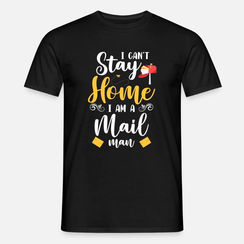 Postal parcel service courier - Men’s T-shirt - black