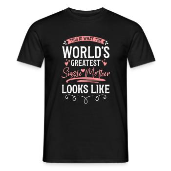 Alleinerziehend Muttertag - Männer T-Shirt - Schwarz - Vorne - AI Model Male 178 light (178cm)