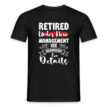 Grandparents Grandchildren Love - Men's T-Shirt - black - Front - AI Model Male 178 light (178cm)