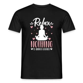 Yoga Geist Buddha Spirit - Men's T-Shirt - black - Front - AI Model Male 178 light (178cm)