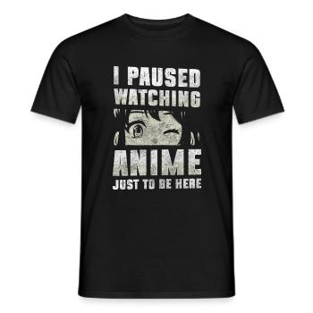 Anime Ramen - Männer T-Shirt - Schwarz - Vorne - AI Model Male 178 light (178cm)