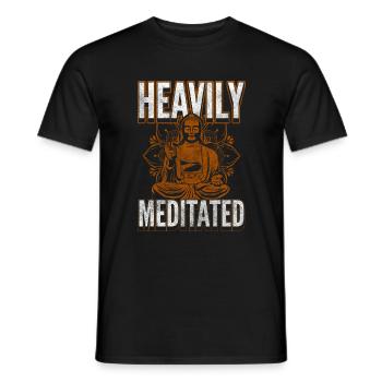 Meditation Salvation Mindfulness Tao - Men's T-Shirt - black - Front - AI Model Male 178 light (178cm)
