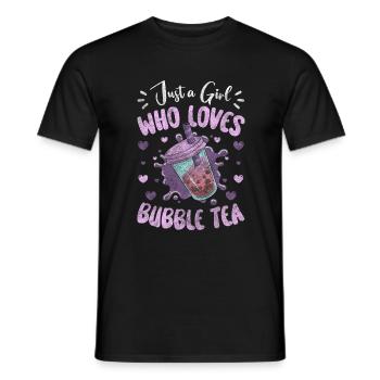 Thé Boba Sucré Coloré - T-shirt homme - noir - Devant - AI Model Male 178 light (178cm)