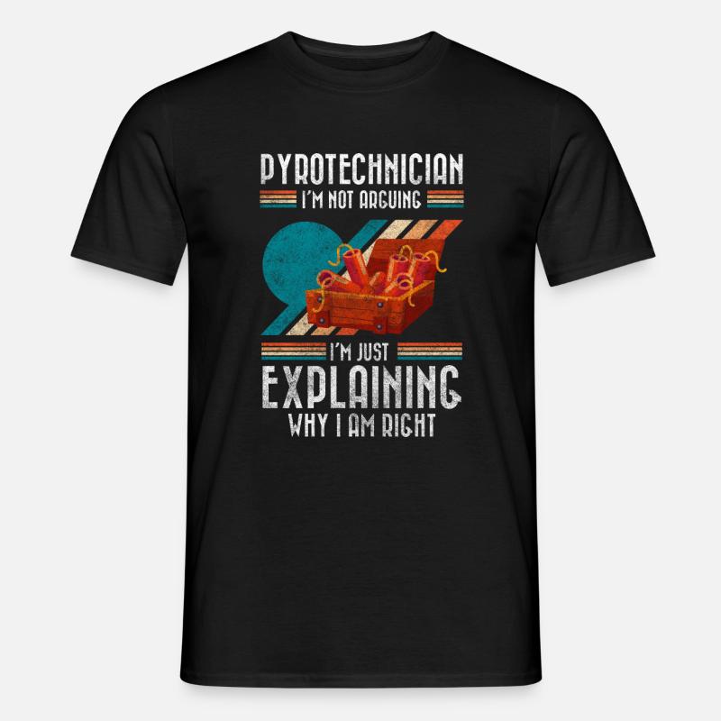 Technik Rakete Feuerwerkskörper Ultras - Männer T-Shirt - Schwarz