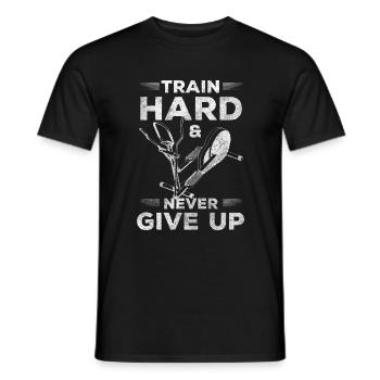 Crosstrainer Training Workout Trainer - Männer T-Shirt - Schwarz - Vorne - AI Model Male 178 light (178cm)