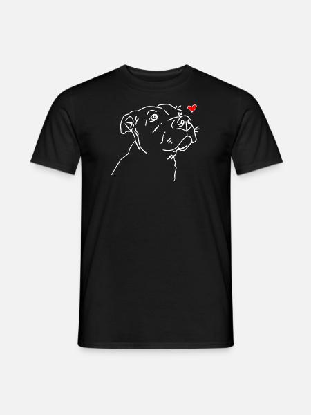 My Friends is Dog - Männer T-Shirt - Schwarz