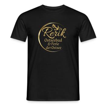 Rerik- Ostseebad & Perle der Ostsee - Männer T-Shirt - Schwarz - Vorne - AI Model Male 178 light (178cm)