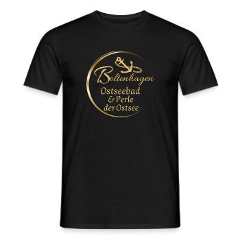 Boltenhagen-Ostseebad & Pearl of the Baltic Sea - Men's T-Shirt - black - Front - AI Model Male 178 light (178cm)
