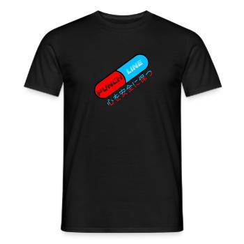punchline pilule - T-shirt homme - noir - Devant - AI Model Male 178 light (178cm)