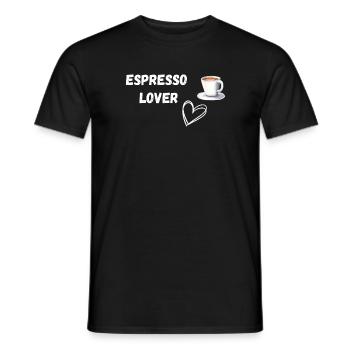Espresso Lover - Männer T-Shirt - Schwarz - Vorne - AI Model Male 178 light (178cm)