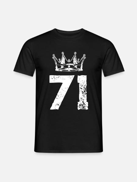 71 Number crown - Men's T-Shirt - black
