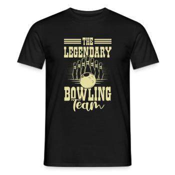 Équipe légendaire de bowling - T-shirt homme - noir - Devant - AI Model Male 178 light (178cm)
