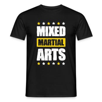 Arts martiaux mixtes MMA - T-shirt homme - noir - Devant - AI Model Male 178 light (178cm)