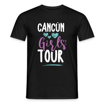 Cancun Girls Tour - T-shirt homme - noir - Devant - AI Model Male 178 light (178cm)